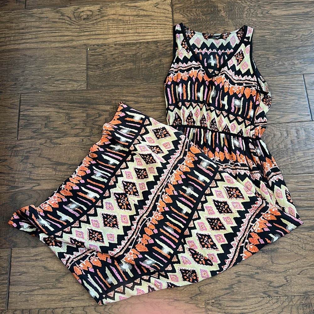 Tolani 100% Silk Printed XS Maxi Dress